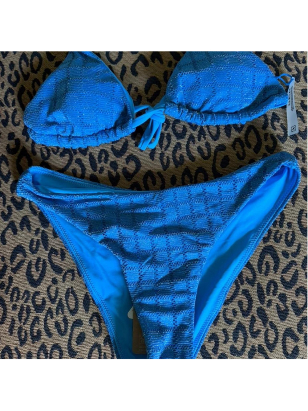 NWT Berlook Blue 3 Piece Bikini Set - Picture 3 of 7